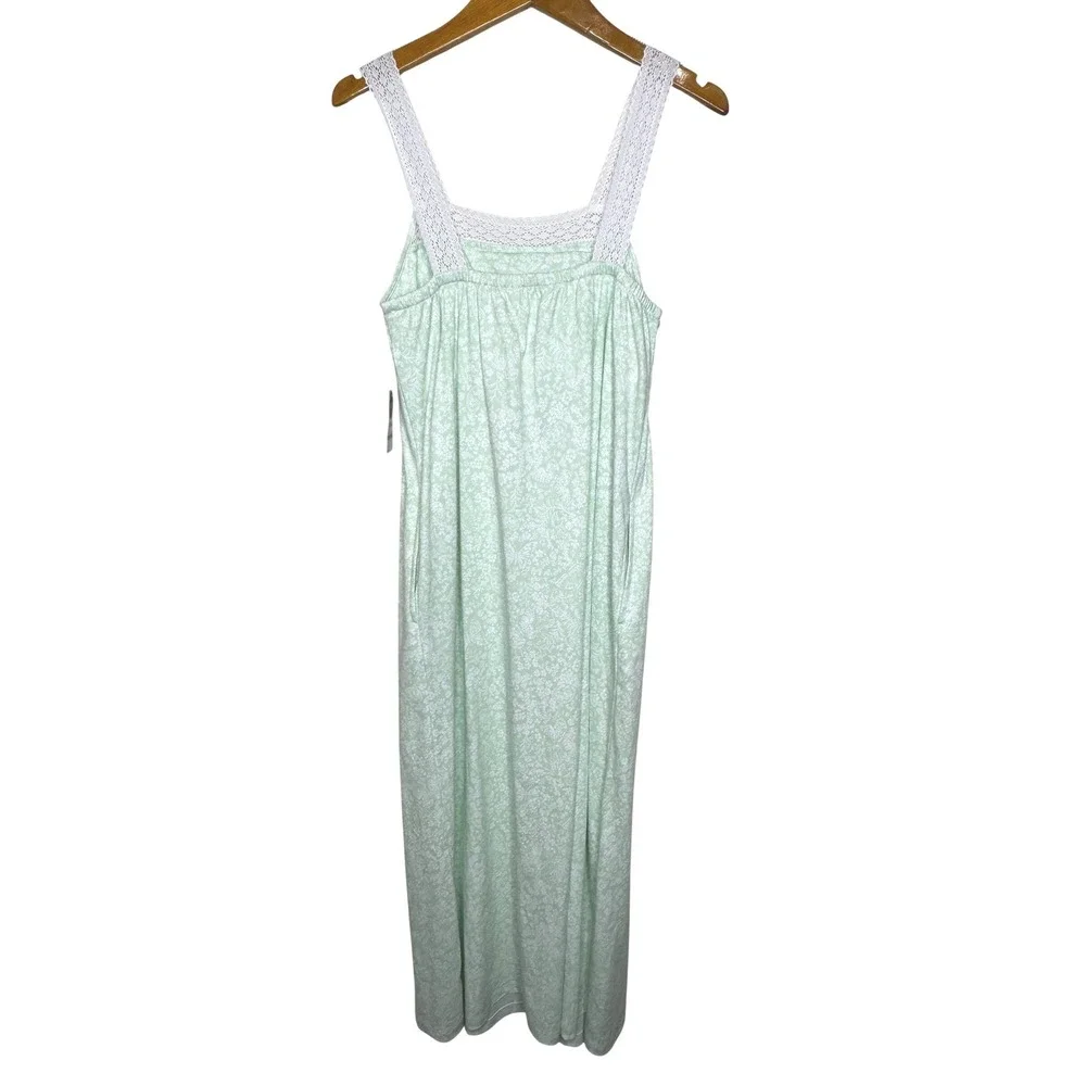 Charter Club Intimates‎ Nightgown Butterfly Paisley Green XS NEW